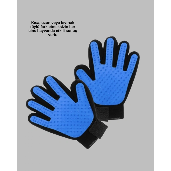 CEYLAN ADAM Evcil Hayvan Tüy Toplama ve Masaj Eldiveni – Köpek ve Kedi Tüy Dökülme Önleyici Bakım Eldiveni