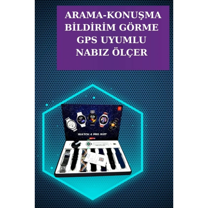 CEYLAN ADAM Gamer Kulaklık ve Çok Kordonlu Akıllı Saat Gürültü Önleyici GPS Desteği
