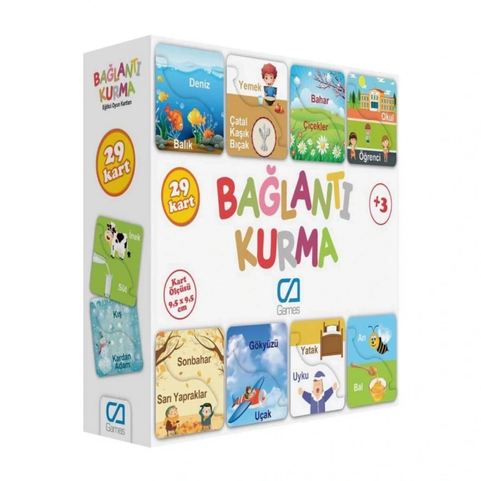 CEYLAN ADAM Games Bağlantı Kurma Eğitici Oyun Kartları 29 Kart