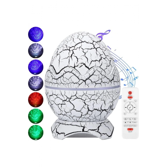 CEYLAN ADAM Gece Lambası Yumurta Işık Speaker Yeni Nesil Dinozor Yumurtası Görünümlü