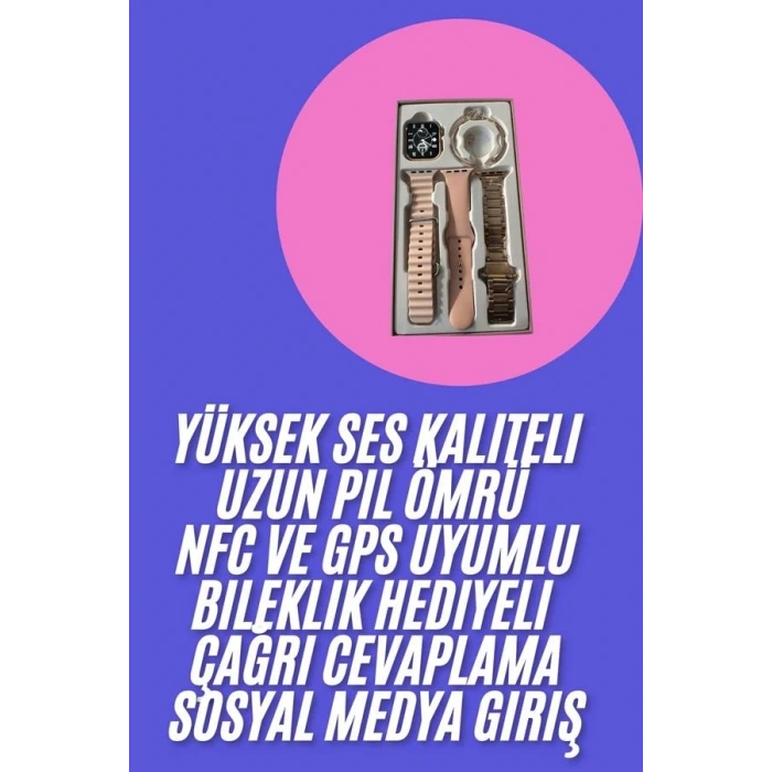 CEYLAN ADAM Genç Kızlara Özel Akıllı Saat 41 mm Çağrı Cevaplayabilen NFC ve GPS Uyumlu