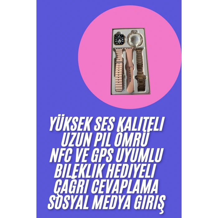CEYLAN ADAM Genç Kızlara Özel Akıllı Saat 41 mm Çağrı Cevaplayabilen NFC ve GPS Uyumlu