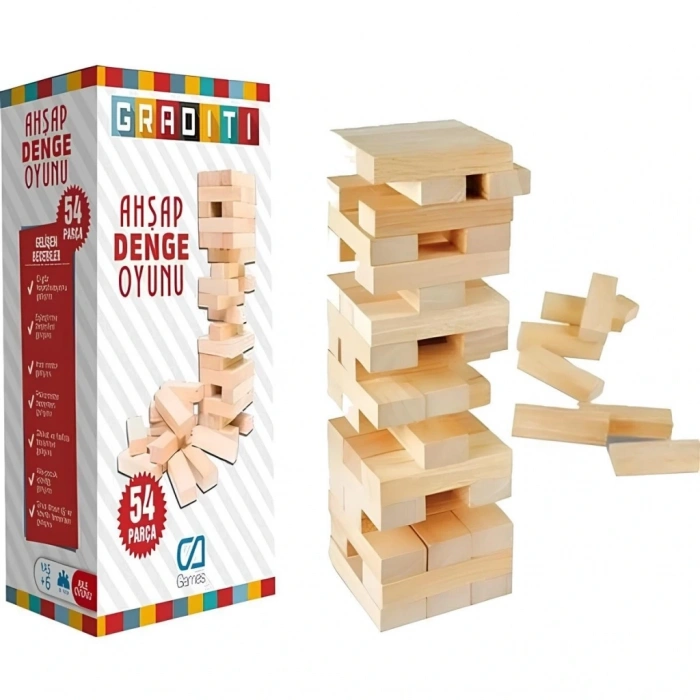 CEYLAN ADAM Graditi Ahşap Denge Oyunu Küçük Boy