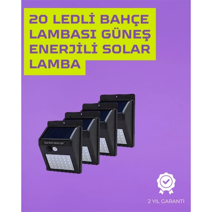 CEYLAN ADAM Güneş Enerjili Akıllı Duvar Lambası | PIR Sensörlü, Otomatik Aydınlatma, Dış Mekan İçin