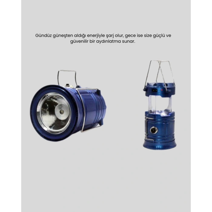 CEYLAN ADAM Güneş Enerjisiyle Çalışan Kamp Feneri Hafif Portatif Uzun Ömürlü