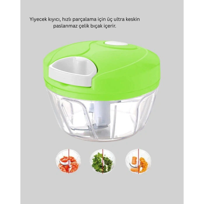 CEYLAN ADAM Hızlı Manuel Soğan Doğrayıcı Mutfak Aparatı