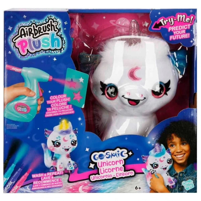 CEYLAN ADAM  Işıklı Airbrush Peluş Cosmic Unicorn
