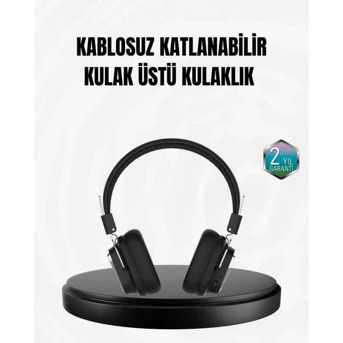 CEYLAN ADAM Kablosuz Bluetooth Kulak Üstü Kulaklık Kristal Ses Kalitesi ve Ergonomik Yapı