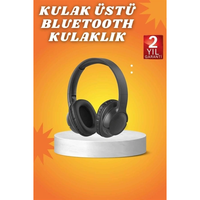 CEYLAN ADAM Kablosuz Bluetooth Kulaklık Kulak Üstü Mikrofonlu 5.0 Bluetooth ANC Özelliği