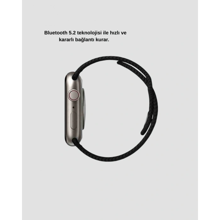 CEYLAN ADAM Kablosuz Şarjlı Akıllı Saat Bluetooth Arama Bildirim Destekli Uzun Pil Ömürlü