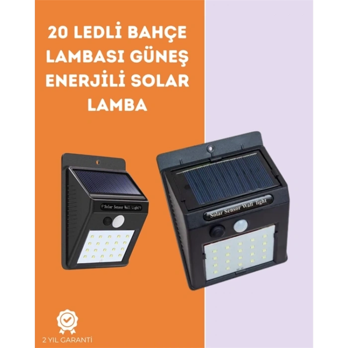 CEYLAN ADAM Kablosuz Solar LED Lamba | Bahçe, Veranda, Merdiven Işığı, Otomatik Aç-Kapa Sensörlü