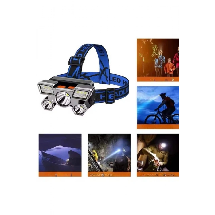 CEYLAN ADAM Kafa Lambası 800 Lümen 4 Mod Yüksek Işık Flaşörlü Şarjlı Led Lamba