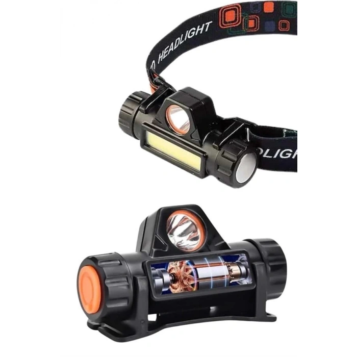 CEYLAN ADAM Kafa Lambası Çalışma Işığı Kafa Feneri Şarjlı Mıknatıslı Fenerli