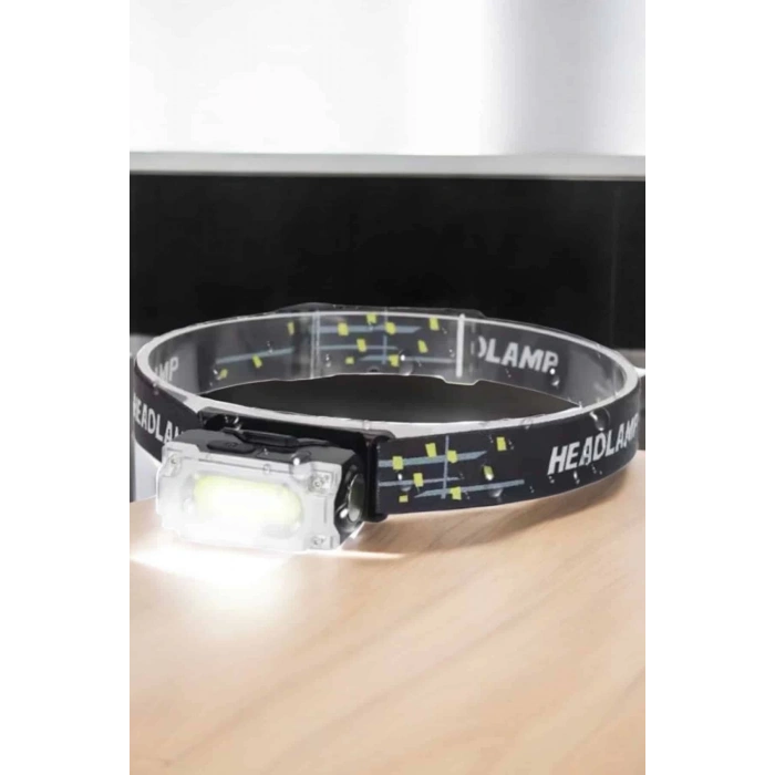 CEYLAN ADAM Kafa Lambası El Fenerli Kamp Lambası USB Şarjlı Esnek Lamba