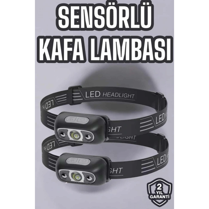 CEYLAN ADAM Kafa Lambası Kamp Lambası Led Işık Şarjlı Ayarlanabilir