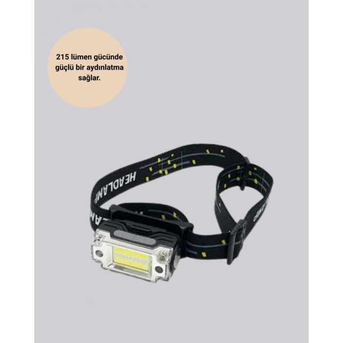 CEYLAN ADAM Kafa Lambası Led Fener Pratik Taşınabilir Ayarlanabilir USB Şarjlı
