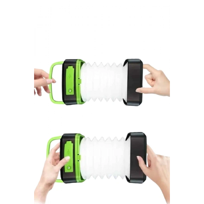 CEYLAN ADAM Katlanabilir Kamp Lambası Akordiyon Lamba Şarjlı 3 Kademeli Solar