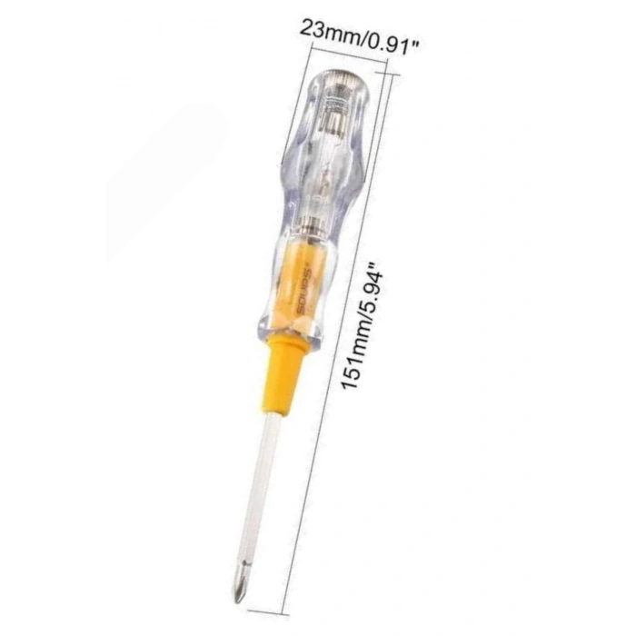 CEYLAN ADAM Kontrol Kalemi Çift Başlıklı Şeffaf Elektrik Testi Değişken Uçlu