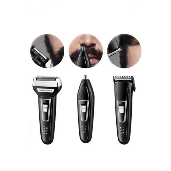 CEYLAN ADAM Kulak Burun Kıl Kesme Ense Yanak Tıraş Seti 3 Başlıklı Profesyonel