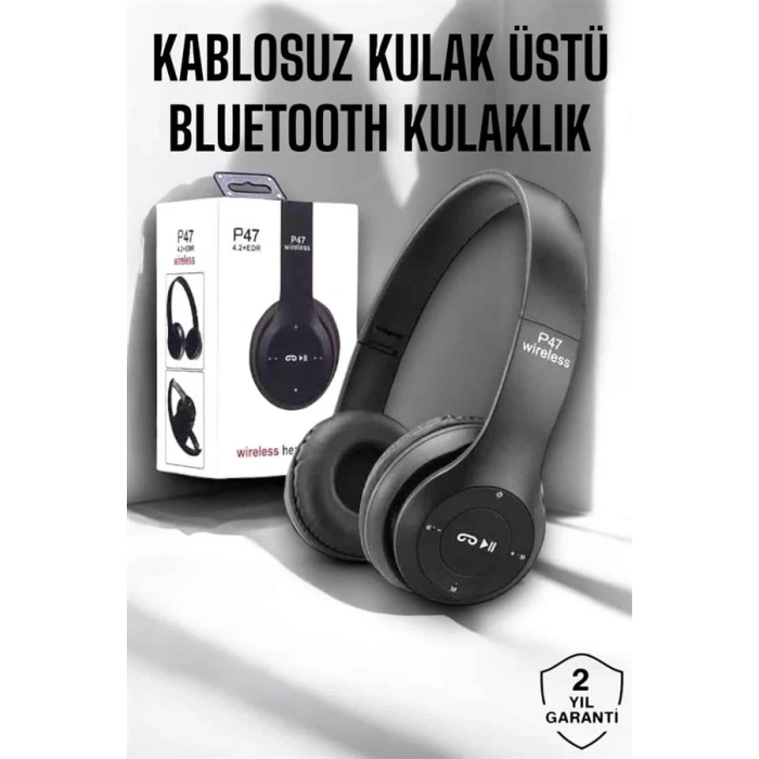 CEYLAN ADAM Kulak Üstü TF Kart ve AUX Destekli Ergonomik Bluetooth Kulaklık