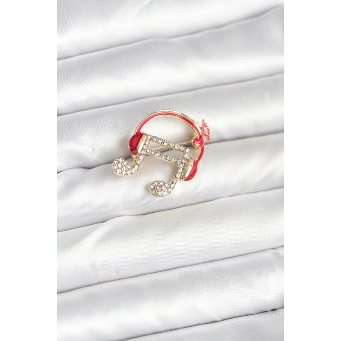 CEYLAN ADAM Kulaklıklı Nota Model Broş