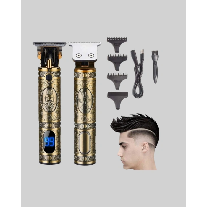 CEYLAN ADAM LCD Ekranlı Şarjlı Tıraş Makinesi Erkek Saç Sakal Kesme