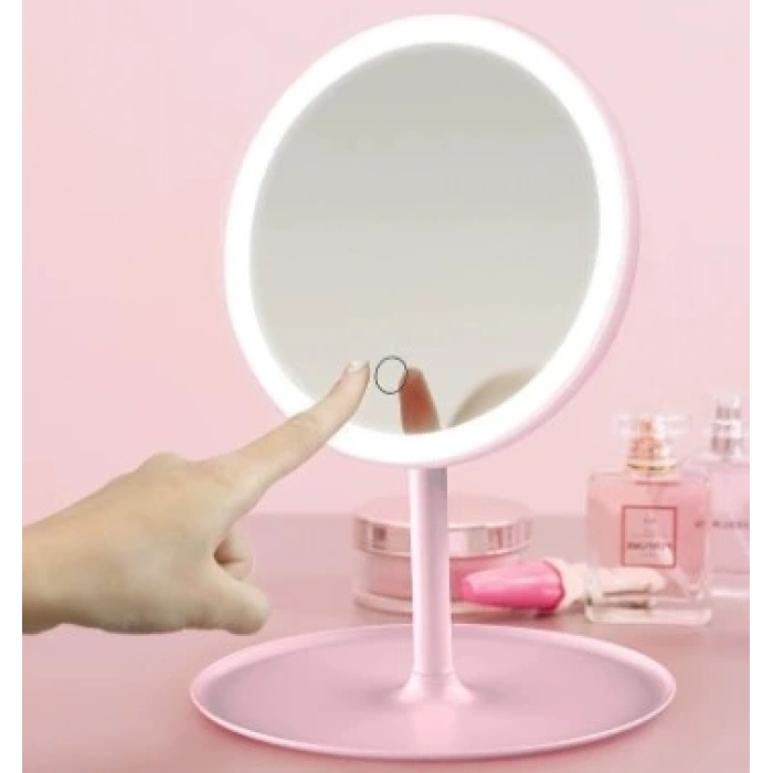 CEYLAN ADAM Led Işıklı Dokunmatik Makyaj Aynası 3 Kademeli Işık Ayarlı