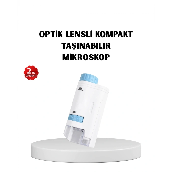 CEYLAN ADAM LED Işıklı Mikroskop 80X–200X Zoom Eğitici Bilim Seti ve Taşınabilir