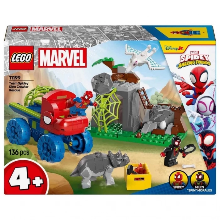 CEYLAN ADAM   LEGO Marvel Spidey ve İnanılmaz Arkadaşları Spidey Ekibi Dinozor Kamyonlu Kurtarma 11199