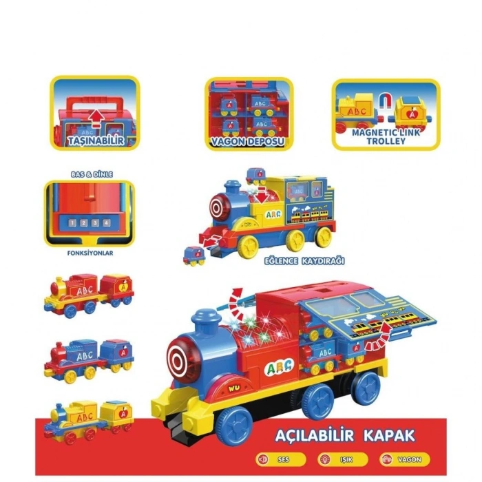 CEYLAN ADAM LFI-9522 Işıklı Müzikli İnteraktif Tren