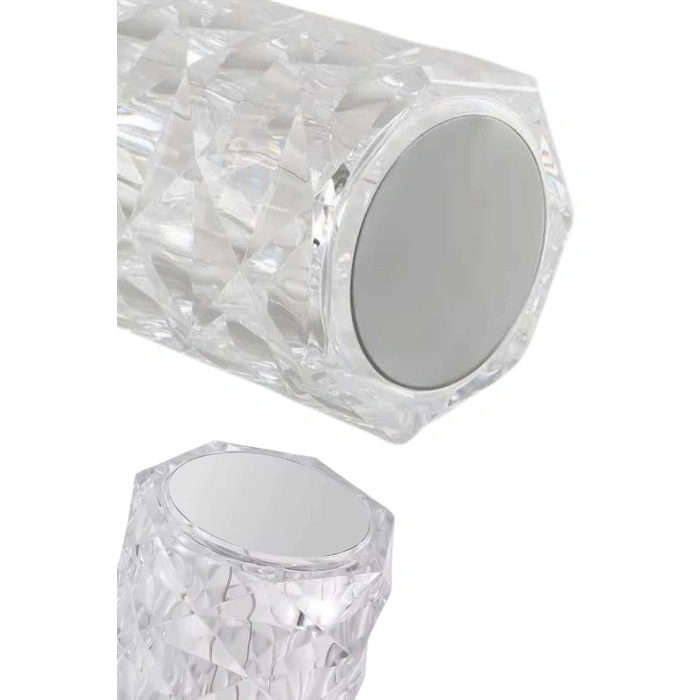 CEYLAN ADAM Masa ve Gece Lambası Şık ve Dayanıklı Sensörlü Şarjlı Kristal Lamba