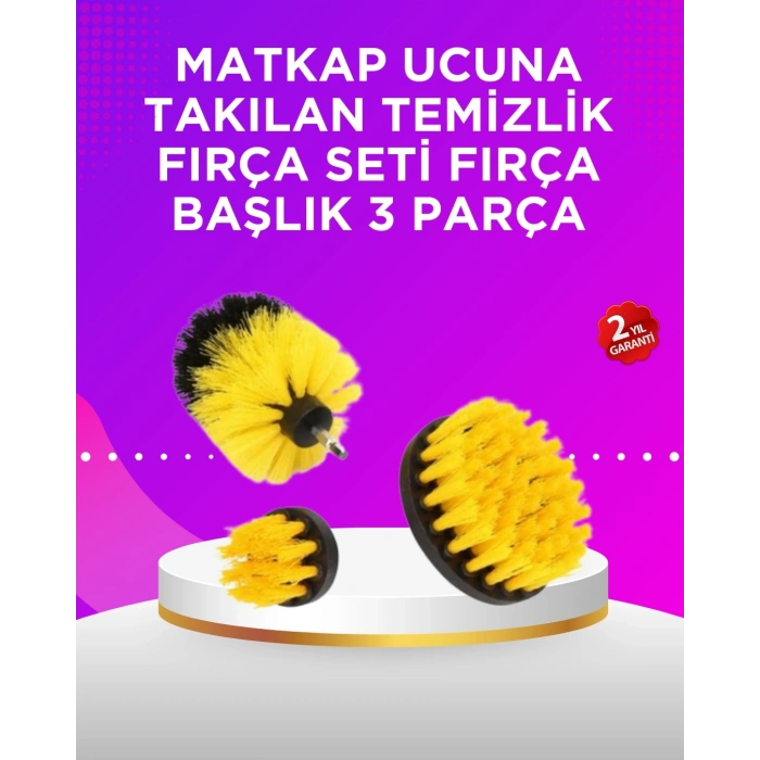 CEYLAN ADAM Matkap Ucu Temizlik Fırçası Seti Banyo Fayans Zemin İçin