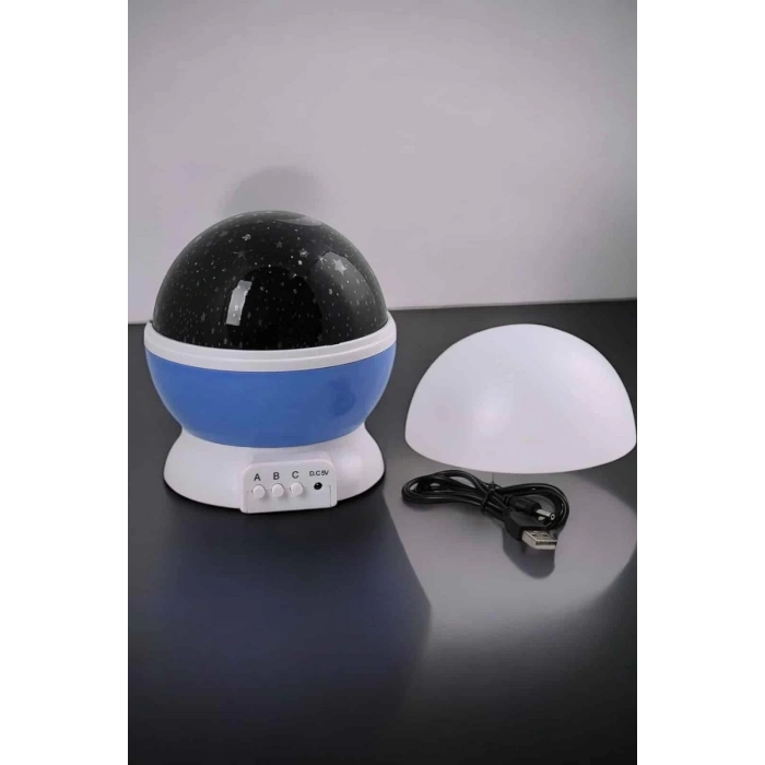 CEYLAN ADAM Mavi ve Mor Işıklı Projeksiyon Lambası