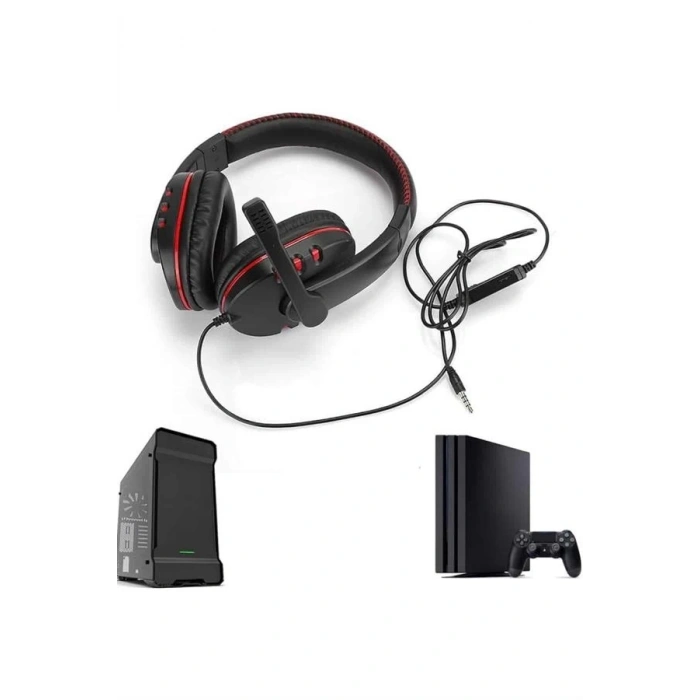 CEYLAN ADAM Mikrofonlu Gamer Kulaklık Oyuncu Kulaklığı Yüksek Ses Kaliteli Stereo Yumuşak Yastıklar