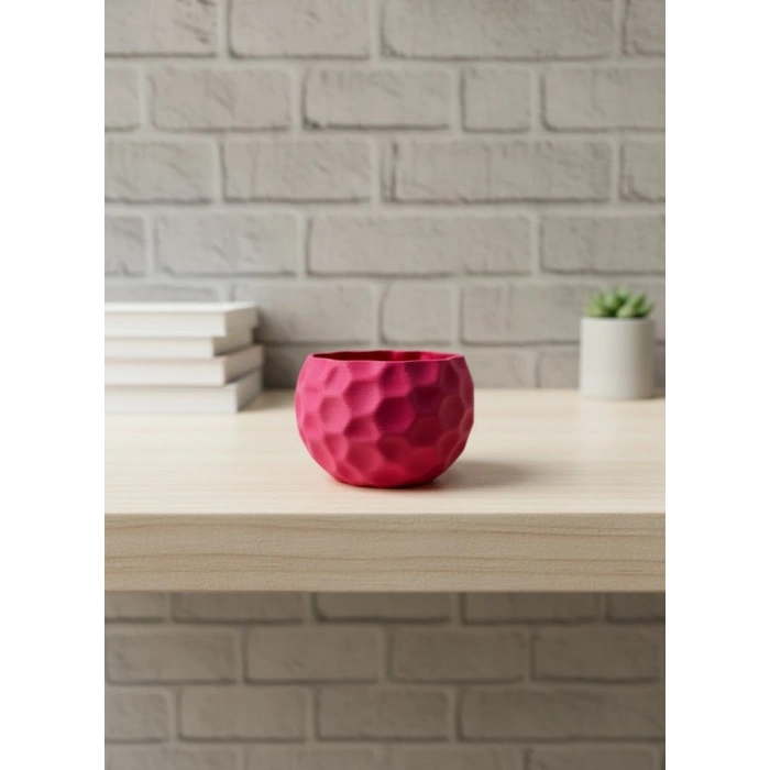 CEYLAN ADAM Mini Mor Dekoratif Saksı 5 cm Modern Masaüstü Bitki Saksısı