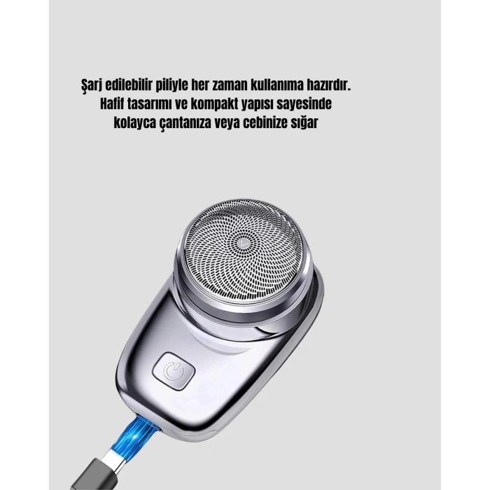 CEYLAN ADAM Mini Tıraş Makinesi – Taşınabilir, Şarjlı, Hassas Kesim, Modern ve Dayanıklı Tasarım
