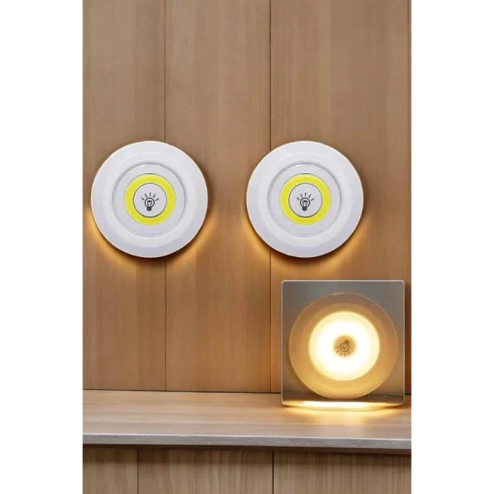 CEYLAN ADAM Mutfak Dolap Altı Işığı Uzaktan Kumandalı Yapışkanlı Kablosuz Pilli