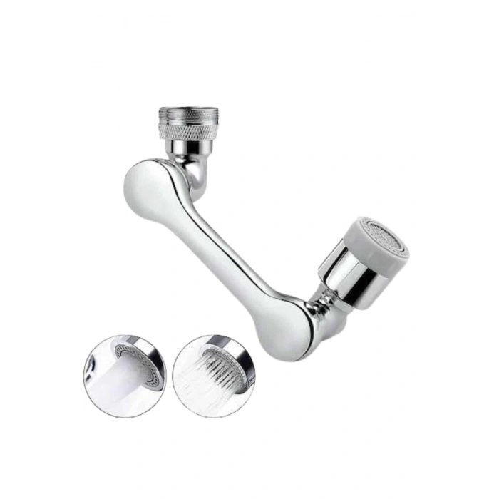 CEYLAN ADAM Mutfak Musluk Başlığı 1080 Derece Dönebilir Oynar Başlıklı Musluk Aparatı