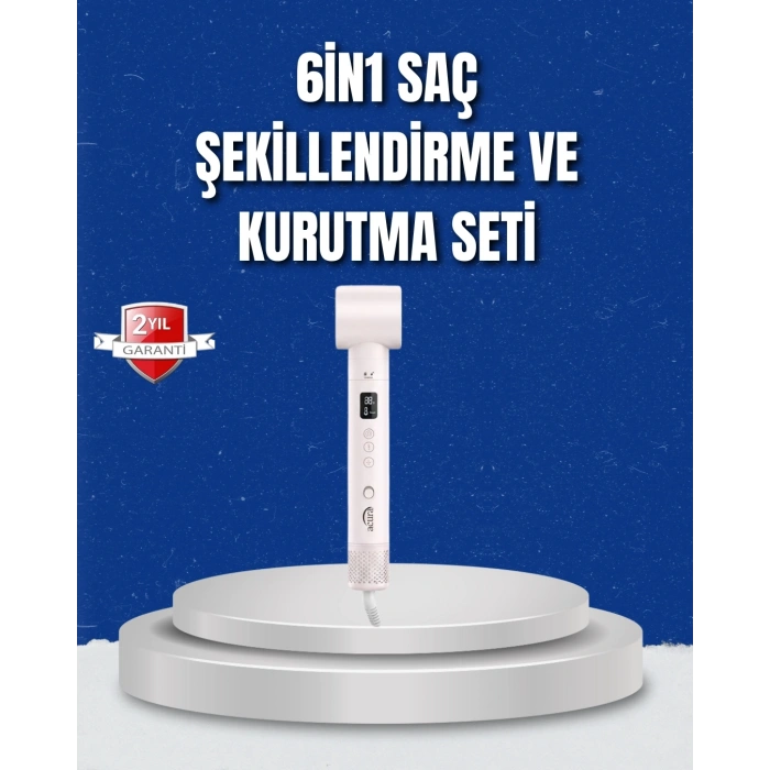 CEYLAN ADAM Negatif İyon Teknolojili 6-in-1 Profesyonel Saç Şekillendirici