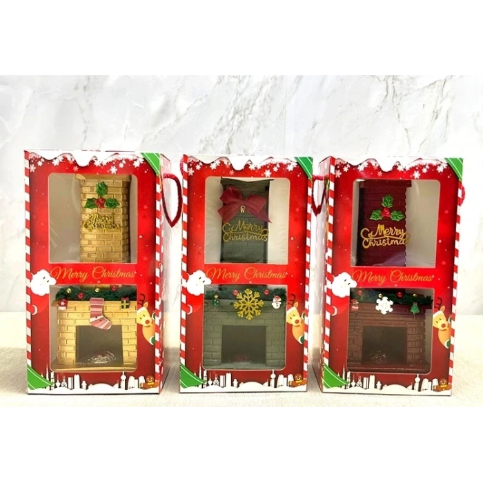 CEYLAN ADAM Noel Temalı Polyester Şömine Tütsülük İk023