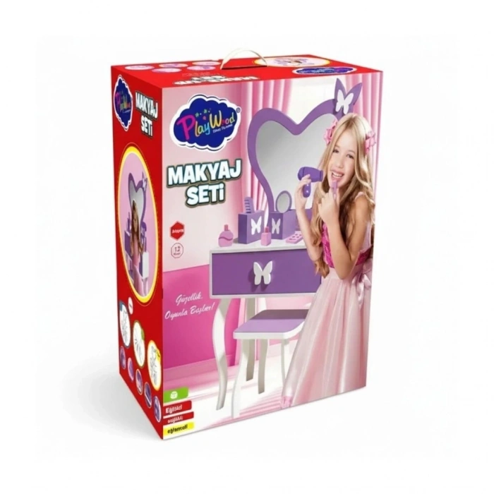 CEYLAN ADAM ONY-413 KUTUDA AHŞAP MAKYAJ SETİ