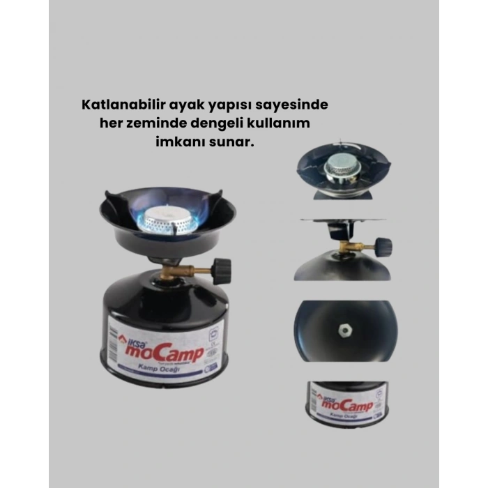 CEYLAN ADAM Outdoor Kamp Ocağı Seti Çakmak Gazlı Taşınabilir