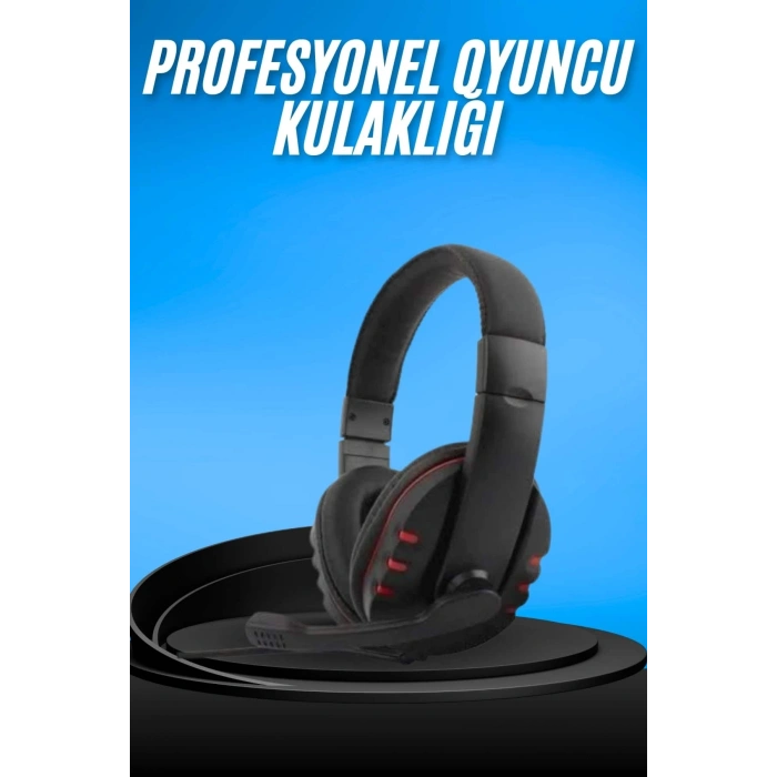 CEYLAN ADAM Oyuncu Kulaklığı Kulak Üstü Kablolu Gaming Kulaklık Mikrofonlu ANC Özelliği