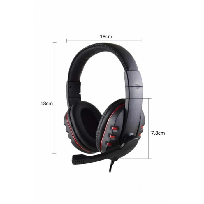 CEYLAN ADAM Oyuncu Kulaklığı Kulak Üstü Kablolu Gaming Kulaklık Mikrofonlu ANC Özelliği