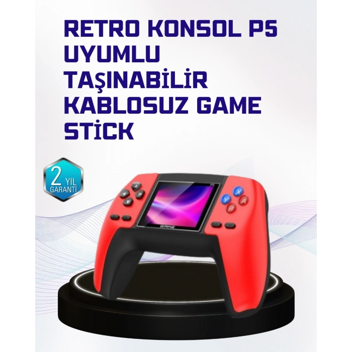 CEYLAN ADAM P5 Retro Oyun Konsolu | Ergonomik Tasarım, Taşınabilir