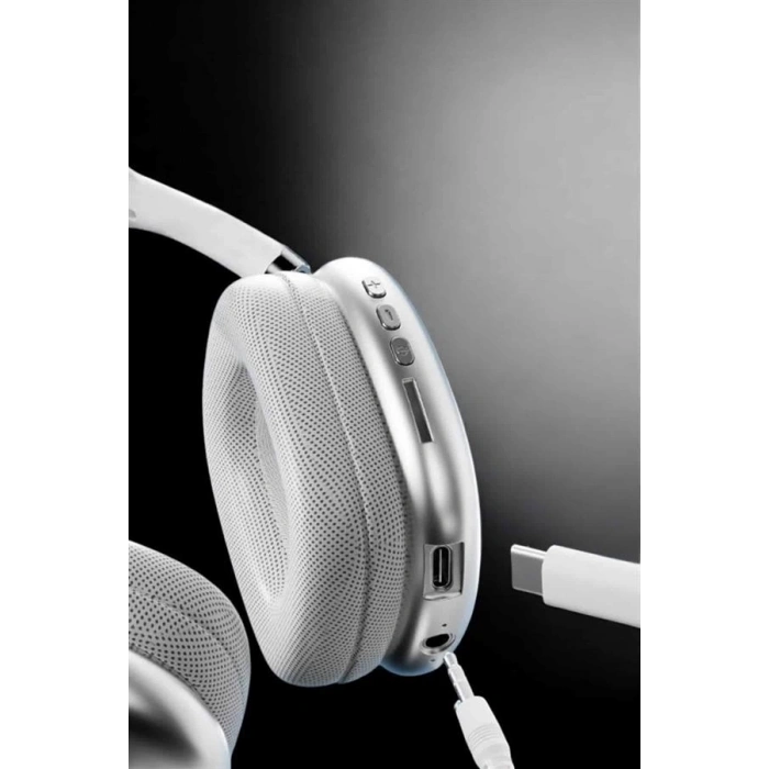 CEYLAN ADAM P9 Air Max Kablosuz 5.0 Mikrofonlu Bluetooth Kulaklık Beyaz Yüksek Ses Kaliteli