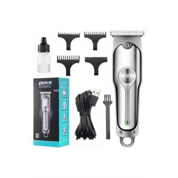 CEYLAN ADAM Paslanmaz Çelik Bıçaklı Kablosuz Şarjlı Dijital Göstergeli Tıraş Makinesi