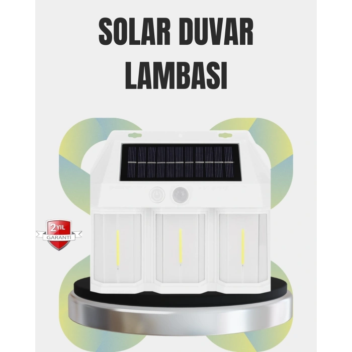 CEYLAN ADAM PIR Sensörlü Solar Lamba – Otomatik Şarj ve Gece Aydınlatma