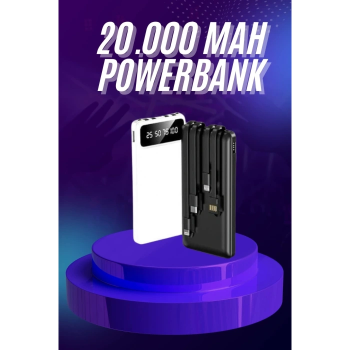 CEYLAN ADAM Powerbank 20.000 MAH Hızlı Şarj Özellikli Taşınabilir USB Girişli