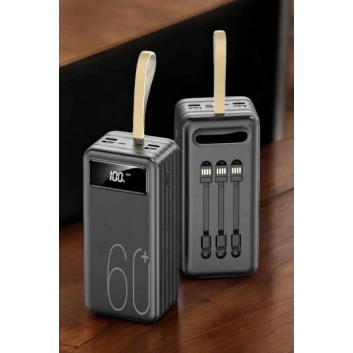 CEYLAN ADAM Powerbank 60.000 MAH 4 Portlu Uzun Şarj Süreli Dijital Göstergeli